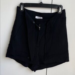 A.L.C. Women's Elegant Black High Waist Shorts